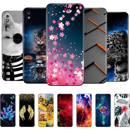 For xiaomi redmi 9A Case 6.53 inch Back Phone Cover For redmi 9A etui bumper Bag Soft Silicon Protective coque black tpu case
