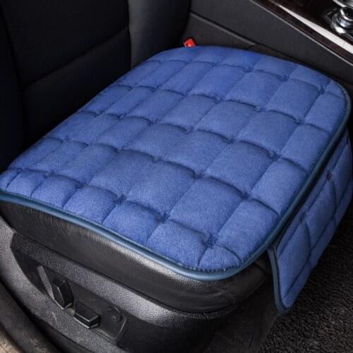 Car Seat Cover Winter Warm Velvet Seat Cushion Universal Front Rear Back Chair Seat Pad For Volkswagen Beetle CC Eos Golf Jetta