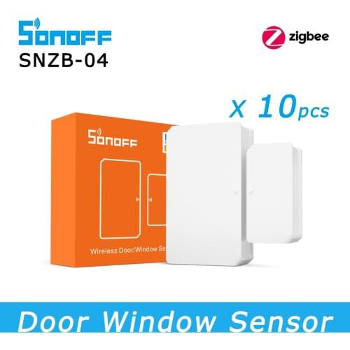SONOFF Zigbee Door Sensor SNZB 04 , Smart Wireless Door Window Sensor Work With SONOFF Zigbee Bridge Hub Gateway Home Security