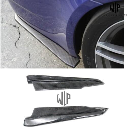 E92 Carbon Fiber Rear Bumper Side Splitters Car Styling Fit For BMW 3 Series E92 320i 328i 335i Car body kit 05-12
