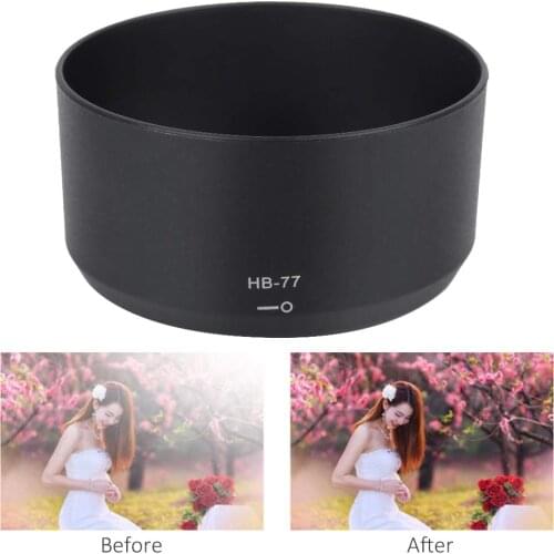 HB-77 Lens Hood Lens Protector For Nikon AF-P DX 70-300mm F/4.5-6.3G ED VR For Nikon AF-P DX 70-300mm F/4.5-6.3G ED