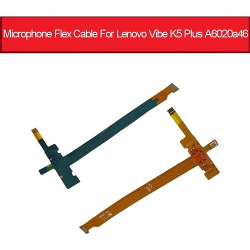 Microphone Flex Cable For Lenovo Vibe K5 Plus A6020a46 Mic Microphone Connector Flex Ribbon Replacement Parts