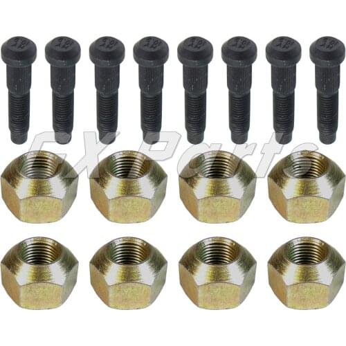 8 PCS Lug Nut & Stud Kit for Bobcat 863 873 883 S100 S130 S150 S160 S175 S185 S205 S220 S250 S300 A220 A300 S510 S530