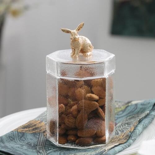 Creative Frosted Glass Jar Kitchen Storage Creative Household Cosmetic Jewelry Jar Candy Coffee Bean Storage Bottle Home Decor