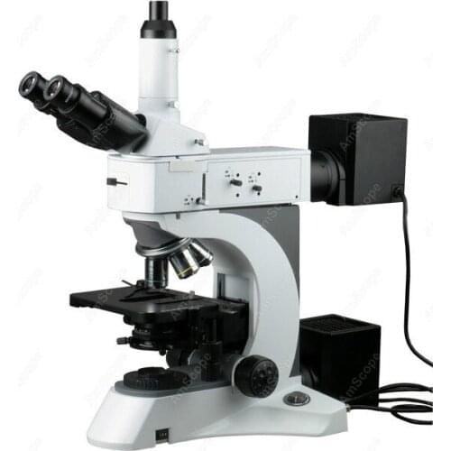 Metallurgical Microscope--AmScope Supplies 50X-2000X Metallurgical Microscope w Darkfield and Polarizing Features