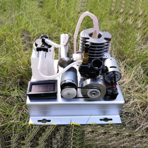Methanol engine to gasoline DIY mini mini small gasoline engine DC 12V generator fuel model
