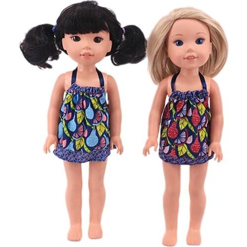 Fashion Slip Dress Fit14.5 Inch Nancy American Doll&32-34Cm Doll Our Generation Girl`s Toy