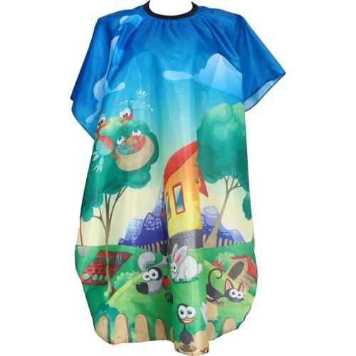 1pc Kids Haircut Hairdresser Barber Cape Apron Waterproof Durable Hairdresser Tool Salon Cloth Hair Cutting Cape For Barber Shop