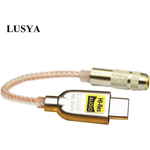 Lusya 8 Cores Sterling Silver Portable Headphone Amplifier ESS ES9280C PRO HPA 600ohm DSD256 384K