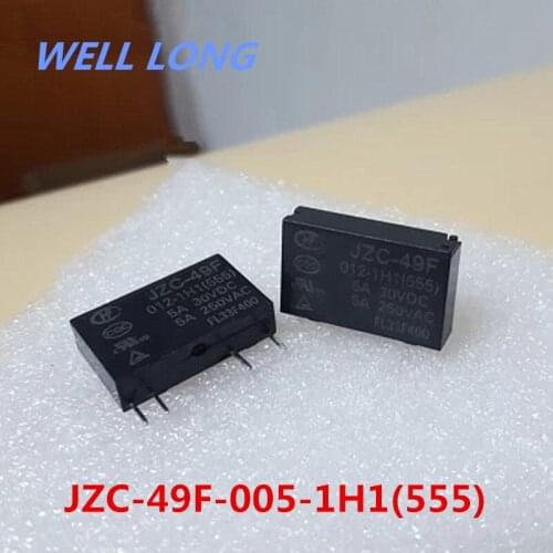 Relay JZC-49F-005-1H1 5VDC 5A 4pin