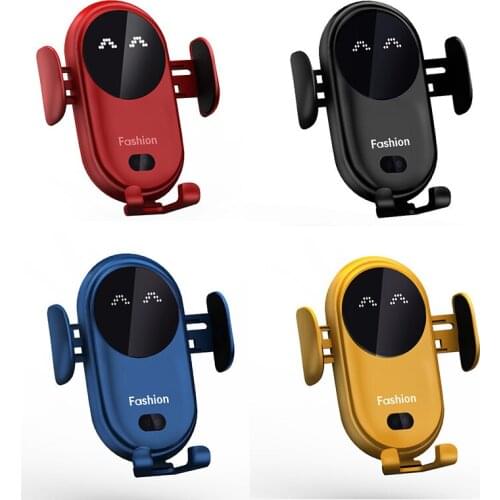 Smart Car Wireless Charger Magnetic 10W Wireless Fast Charging Device For IPhone12 10W Qi Car Charger Universal Car Bracket