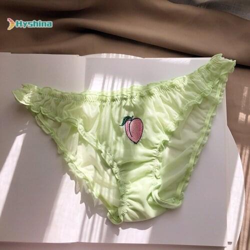 Fruit Underwear Briefs New Ruffle Sexy Triangle Underwear Womens Lace Underwear