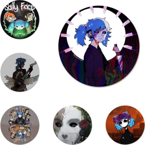 58mm Sally Face Game Icons Pins Badge Decoration Brooches Metal Badges For Clothes Backpack Decoration