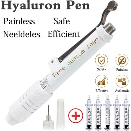0.3ml Hyaluronic acid lip Injection Pen Massage Atomizer High Pressure hialuron pen Acid Guns Anti Wrinkle Water Syringe