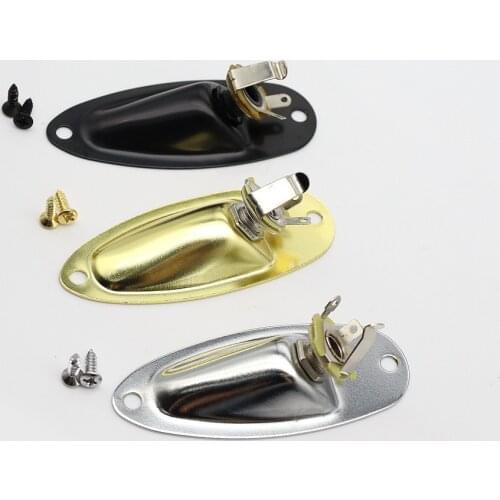 1 pcs Boat Style Electric Guitar Pickup Output Input Jack Plug Socket for FD Strat Guitar