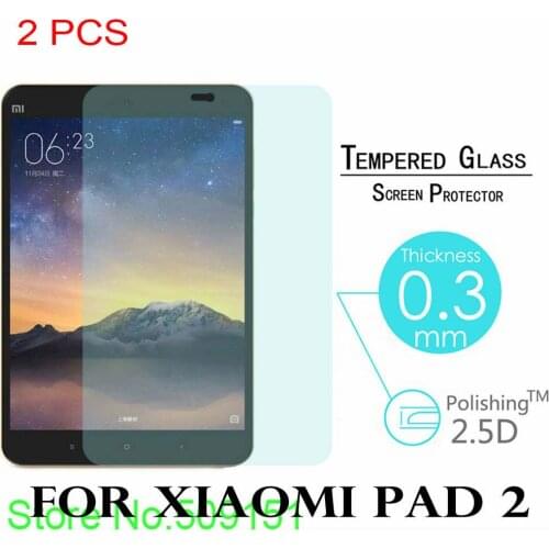 2 PCS 9H 0.3mm Explosion-Proof Toughened Tempered Glass For Xiaomi Mipad 2 3 Mi Pad 2 3 7.9" inch Tablet PC Clear Screen Film