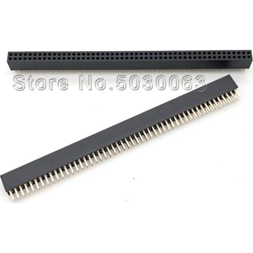 2pcs/lot Double row female 1.27mm 2x50 double row seat 2*50P female row seat DIP gold-plated RoHS