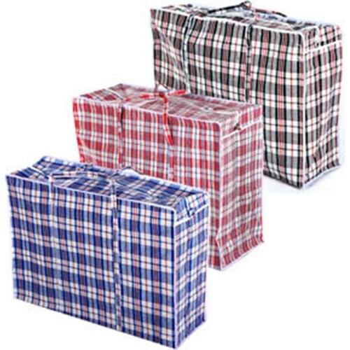 2017 New Jumbo Small Laundry Bags Zipped Reusable Large Strong Shopping Storage Bag Hanging Organizers