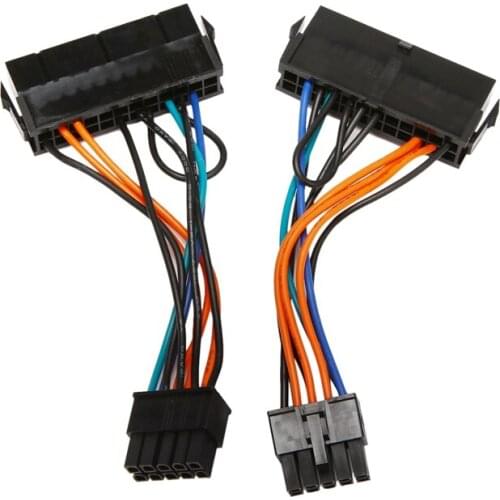 24-Pin Female to 10-Pin Male Adapter Power Supply Cable Cord for Lenovo 10PIN Motherboard 10 cm