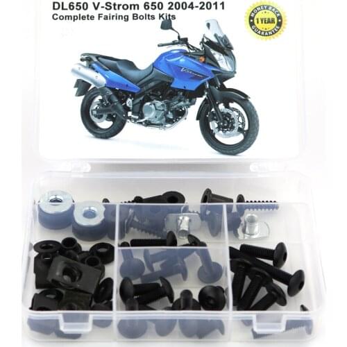 Fit For Suzuki DL650 V-Strom 650 2004-2011 Motorcycle Complete Full Fairing Bolts Kit Bodywork Screws Steel Clips Covering Bolt