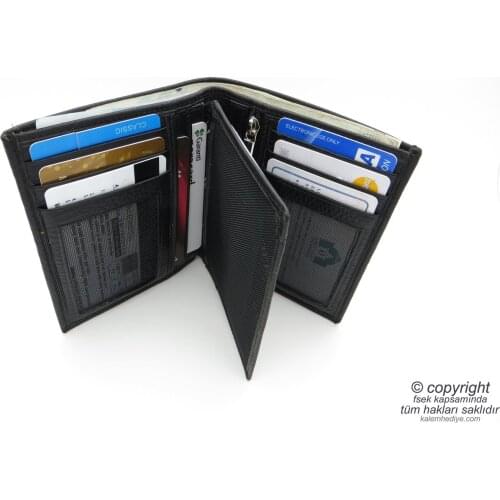 Genuine Leather Wallet | İsme Special Wallet | 10x11,5 Vertical | TM 1466-2 Gift Wallet