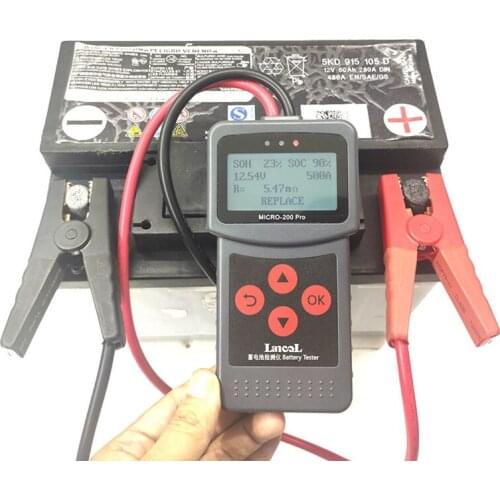 Car Quick Cranking Charging Micro-200Pro 12V 24V Car Battery Tester Diagnostic Tool Portable Battery Tester