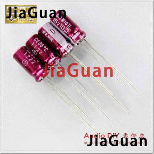 10PCS NEW ELNA RFS SILMIC II 16V10UF 5X11MM SILMICII 10UF 16V hot sale SILMIC2 10uF/16V Purple Red Robe 16V 10UF