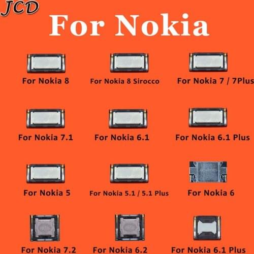 JCD Top Ear Speaker Receiver Earpieces For Nokia 5 6 7 8 Sirocco 5.1 6.1 7.1 Plus 7 Plus Replacement Parts