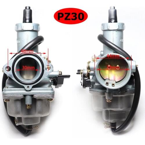 30mm PZ30 Hand Choke Carburetor For Honda 125CC 140CC 150cc 200cc 250cc ATV Quad Dirt Bike