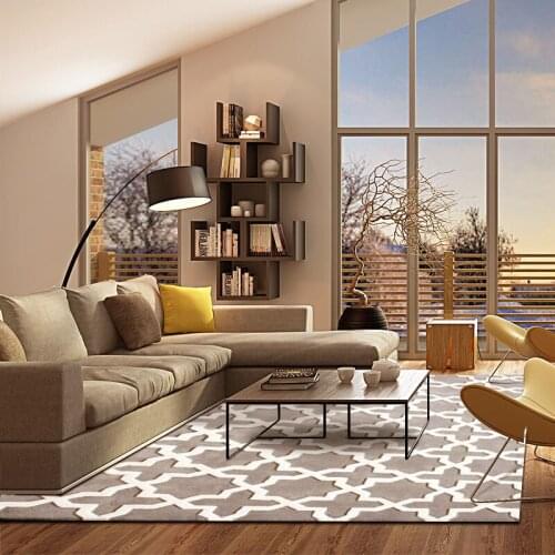 ALITEXTILEBTOC Plus Size Carpet For Home 100% Acrylic Cross and star Combination Style StyleNon-slip Parlor Bedroom Soft Carpet