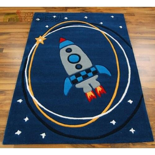 Universe Stars Personality Child Decorative Carpet Cartoon Plane Home Doormat Tapete Customized