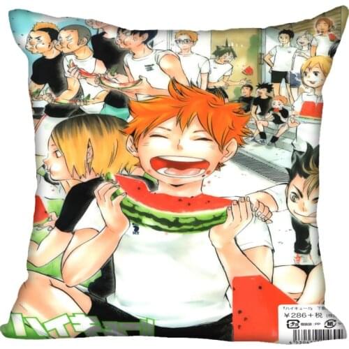 Nice Anime Haikyuu Pillow Case Modern Home Decorative Pillowcase 35x35cm,40X40cm(one sides) For Living Room Pillow Cover