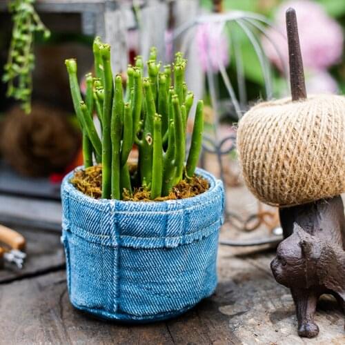 Creative Jeans pocket flower pot cement vase Potted plants decoracion hogar moderno garden flowerpot home decoration
