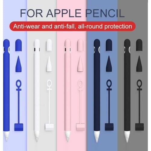 Hot Sale Cute Soft Silicone Protective Pouch Cap Holder Nib Cover Protective case Skin For Apple Pencil Case for iPad Tablet