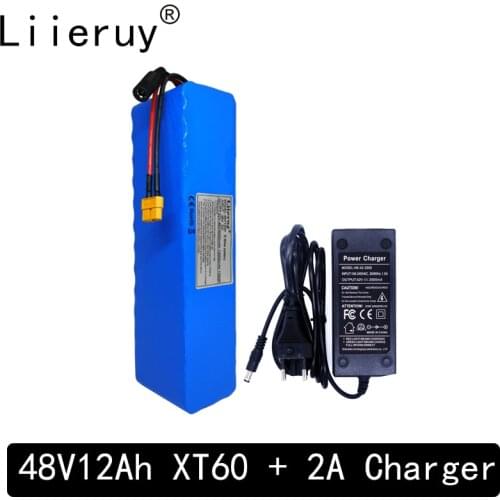 Liieruy e-bike battery 48v12ah li ion battery pack bike conversion kit bafang 1000w and charger XT60 Plug