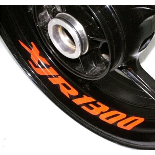 A set of 8pcs high quality Motorcycle Wheel Sticker Decal Reflective Rim Bike Motorcycle Suitable For YAMAHA XJR1300 XJR 1300