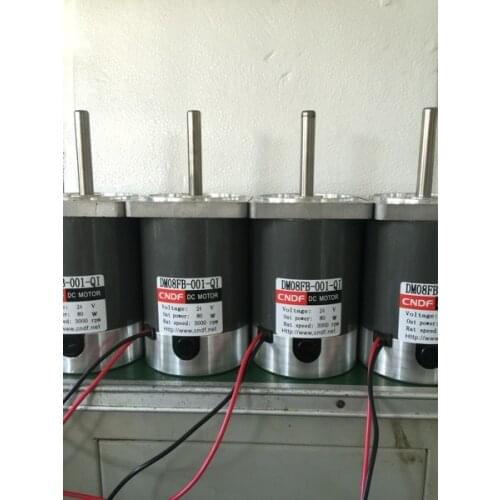 Dc Permanent Magnet Motor 24v3000 To 80w Motor Diameter 80mm Shaft Diameter 10mm