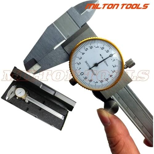Dial Stainless Steel Metal Vernier Caliper Dial Caliper 0.02mm Shock Proof 150 mm Caliper Micrometer Gauge Measurement mikrometr