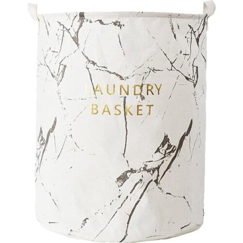 Foldable Laundry Basket Japanese Cotton Linen Fabric Waterproof Dirty Laundry Toy Clothes Storage Basket