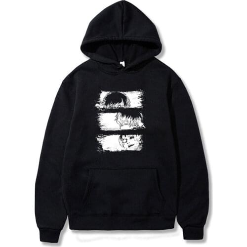 Tokyo Ghoul Hoodie Japanese Anime Harajuku Kawaii Kaneki Ken Cartoon Print Loose Sweatshirt Vintage Womens Hoodie Streetwear