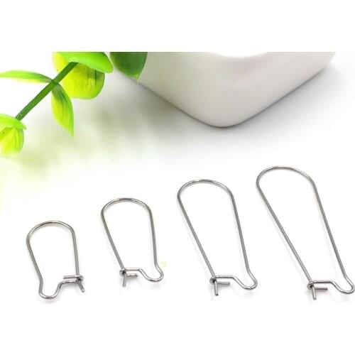 316L Stainless Steel Ear Hook Titanium Steel Large Ear Hook U-Shaped Ear Clip Earrings Accessories earring charms jewelry