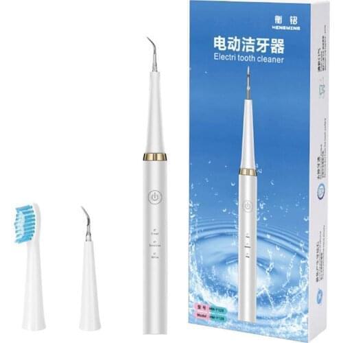 IPX6 Waterproof Electric Toothbrush Teeth Cleaner Dental Calculus Remover Set Whiten Teeth Oral Hygiene Stains Tartar Cleaner