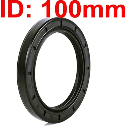1PC ID 100MM TC Oil Seal Skeleton Spring Steel Black Nitrile NBR Gasket 100x120x10 100x120x12 100x125x10 100x125x12 100x125x13
