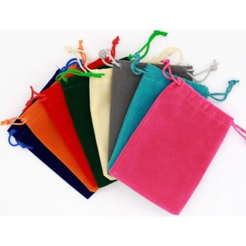 New 10Pcs/lot 7x9cm Velvet Bag Charms Earrings Jewelry Packaging Candy Storage Bags Wedding Decoration Gift Pouch Accessories