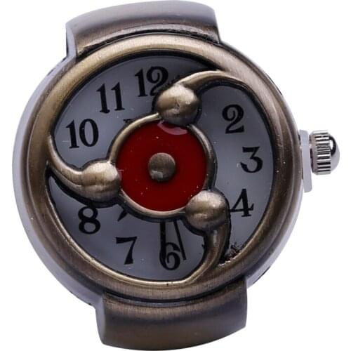 2 PCS Free shipping 2016 Popular Creative Lady Girl Steel Round Elastic Quartz Finger Ring Watches