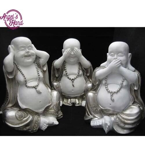 5D DIY diamond embroidery laughing Buddha statue diamond painting Cross Stitch full square Rhinestone mosaic decoration