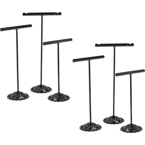 6Pack Iron Earring Display Stand Jewelry Shop Drop Earrings Show Rack Organizer