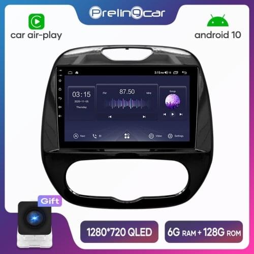 For Renault Kaptur Captur 2016-2019 Android 10 Car Radio Stereo Receiver Video Player Multimedia Navigation GPS No 2 Din Dvd