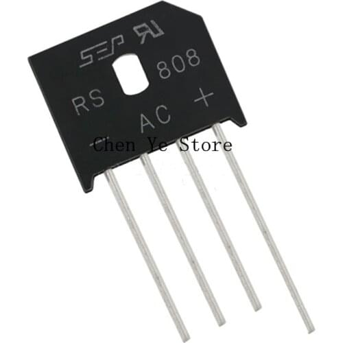 Free Shipping50PCS RS808 DIP-4 8A 800V SEP DIP Single Phases Diode Rectifier Bridge In Stock