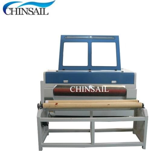 CHINSAIL Auto feeding CO2 laser cutter 1610 laser cutting machine home fabric cloth laser cutting machine 90W 100W